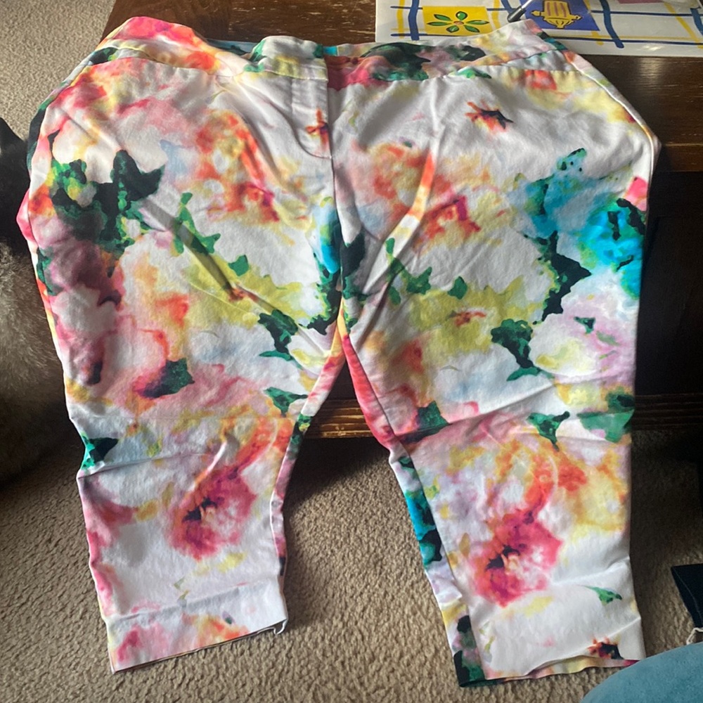 Cropped Colorful Dress Pants